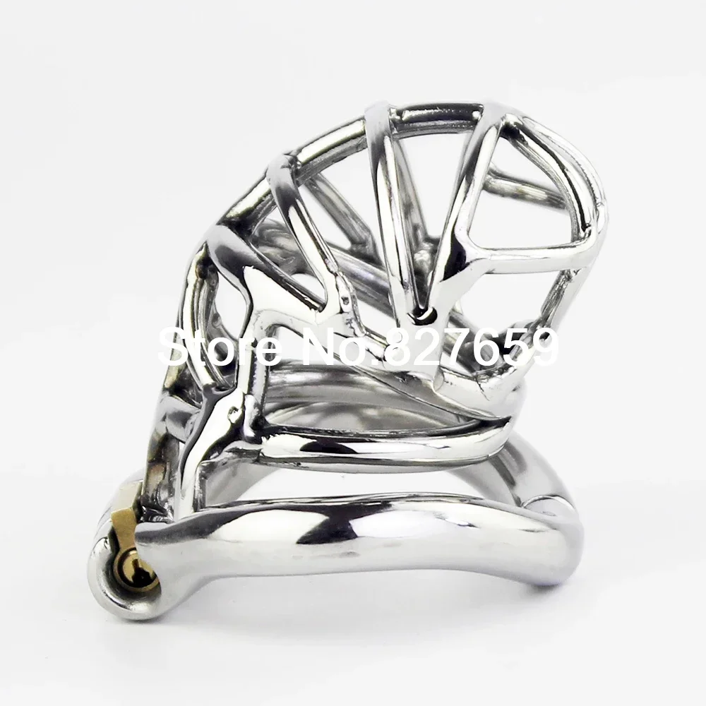 Penis Chastity Cage Chastity Lock Sex Toy Chastity Cage Accessory Penis Cock Ring Stainless Steel Stealth Lock Male Chastity Device Adult Cock Cage Curve Cock Ring Penis Lock Sex Toys Men Chastity Belt