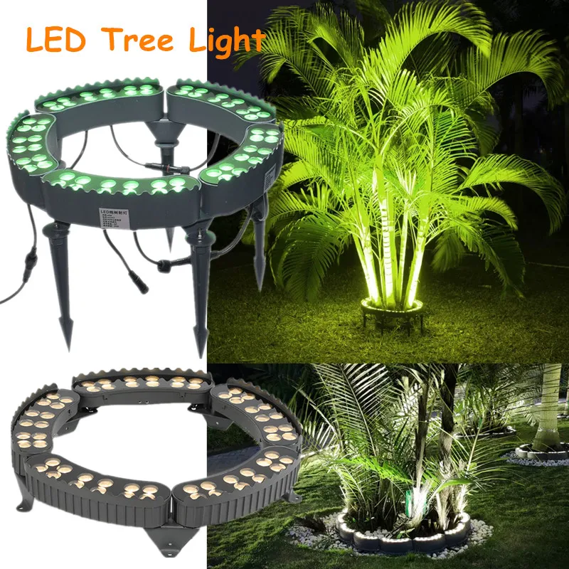 Tree Hugging Light Hoop Tree Lights Garden Landscape Lights Column Hoop Tree Lamp Villa Lighting for Courtyard Garden 12v 24v