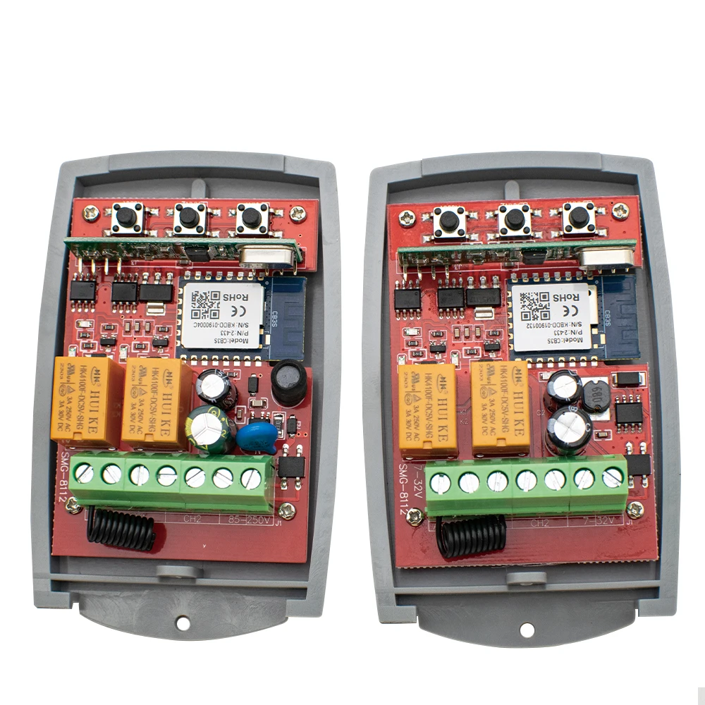 433MHz, 433,92 Receptor, 2CH, 12V, 24V, 110V,