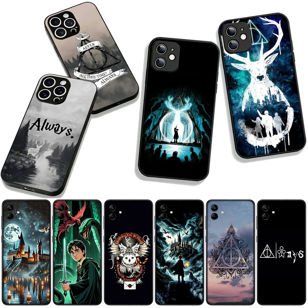 Whimsical Owl & Wand Poster Art Phone Case Cover