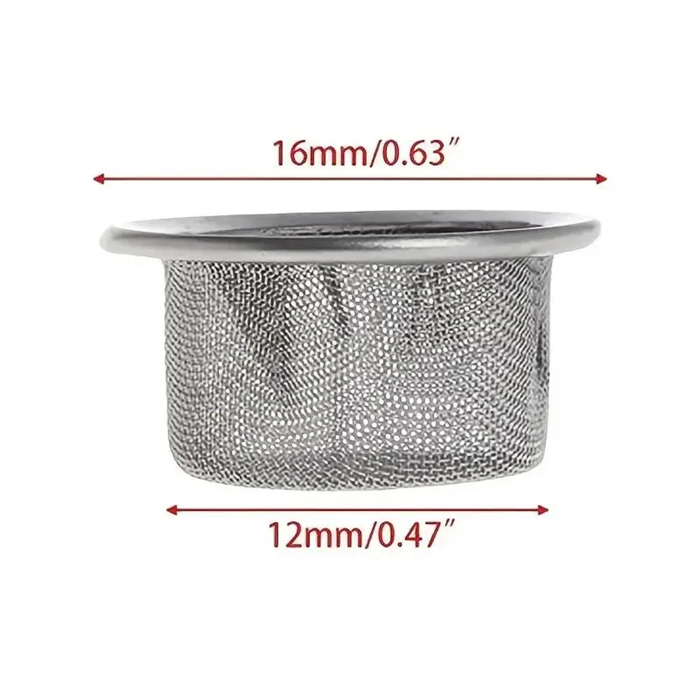 16MM Tobacco Smoking Pipe Metal Filter 100 Mesh Stainless Steel Mesh Screen Pipe Filter Replaceable Accessories 10/20/50Pcs tobacco pipe smoking pipe filters