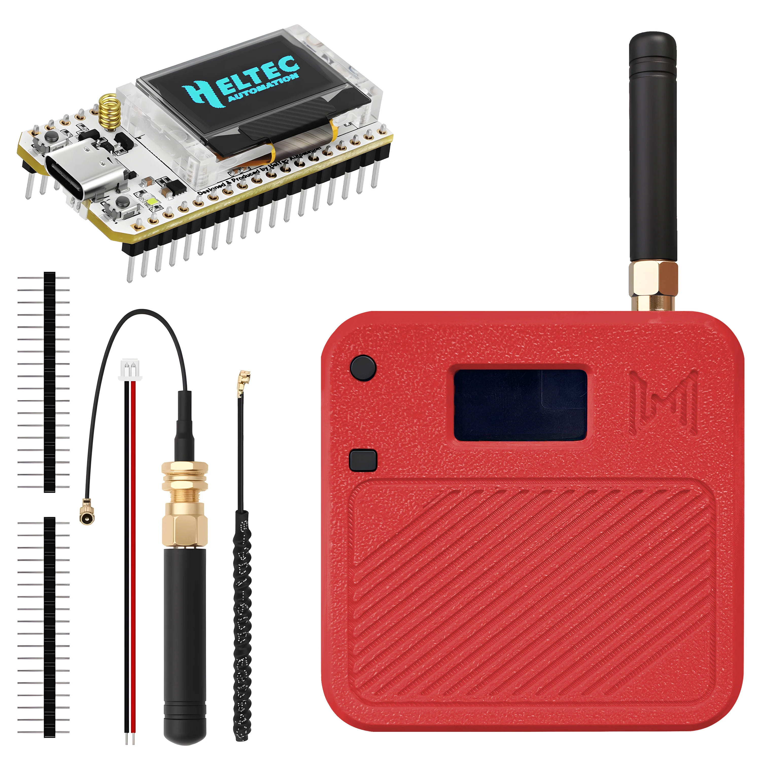 Meshtastic LoRa ESP32 Development Kit with OLED Display and USB-C Connectivity