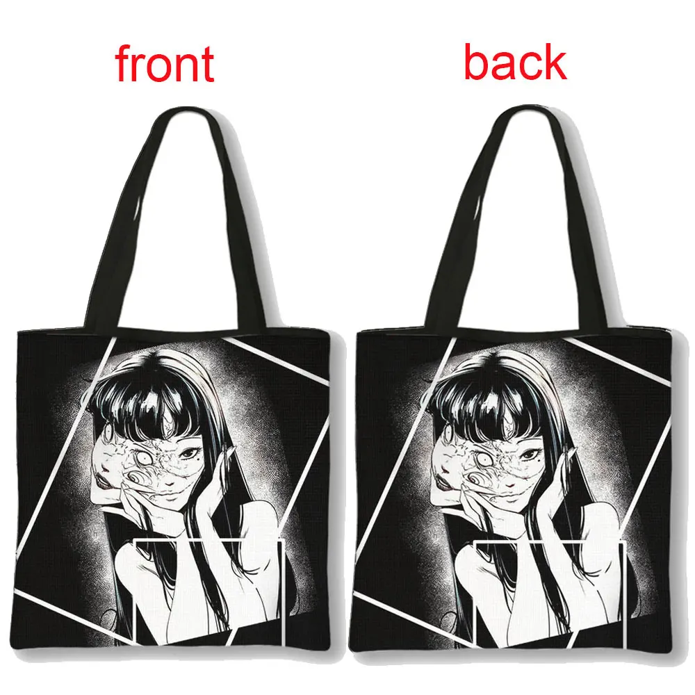 Horror Manga Tomie Women Handbag Large Capacity Totes Bag Hip Hop