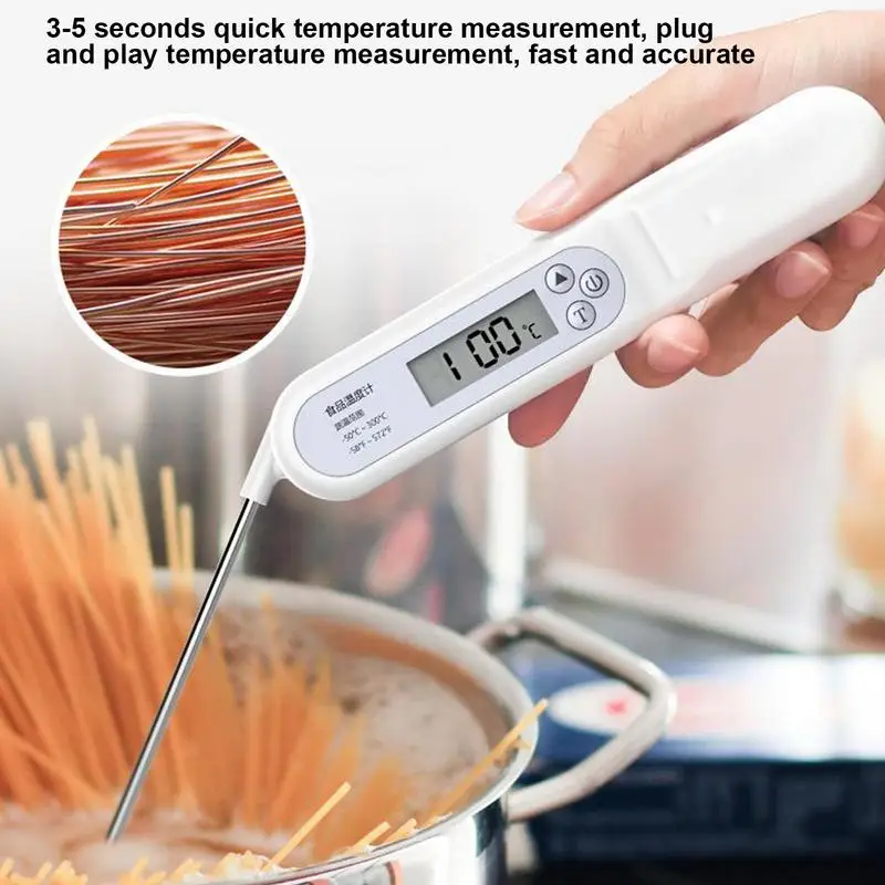 

Meat Temperature Monitor Instant Read Food Probe With Ultra Fast Digital Sensor Waterproof Meat Thermometer With Magnet for Beef