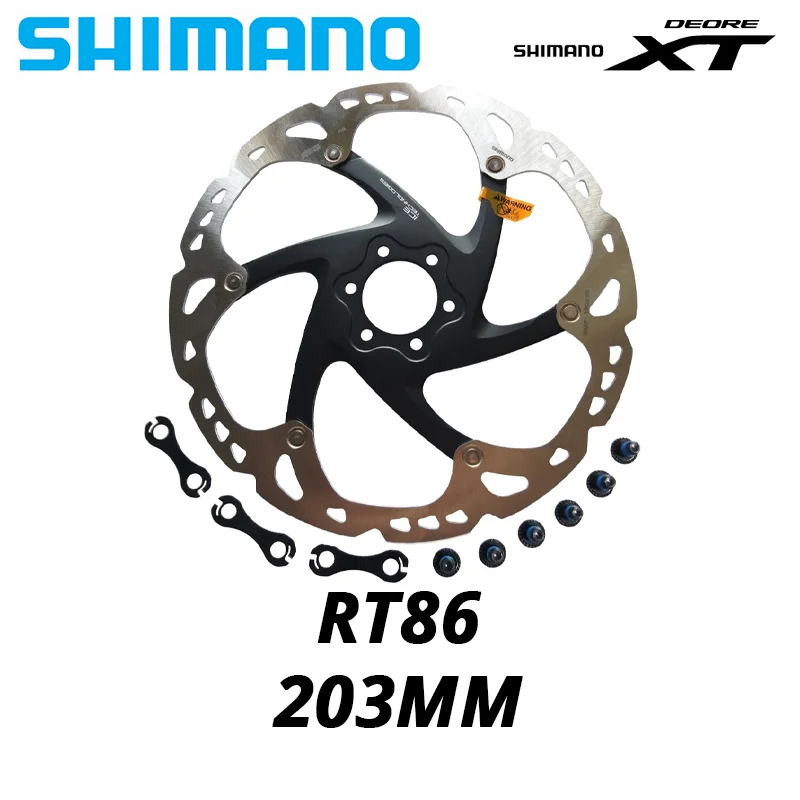 Bike Brake Disc Shimano Deore XT RT86 Bike Brake Disc 6 Bolt Ice Point Technology MTB Mountain Bicycle Disc 160MM 180MM 203MM