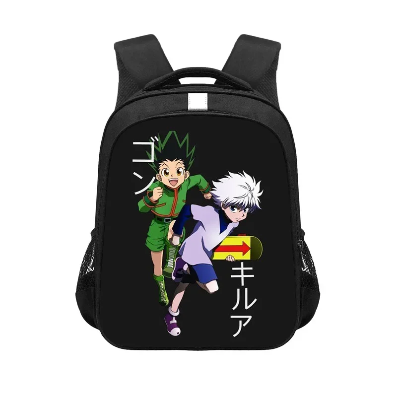 ハンター × ユニセックスのバックパック,漫画のプリントが施された