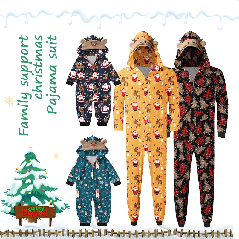 

Family Christmas Pjs Matching Sets Christmas Family Matching Pajamas Sets Christmas Sleepwear Parent-Child Outfit