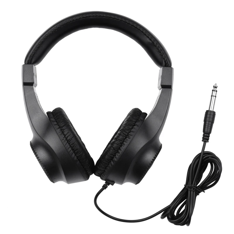Kabelgebundene Stereo-Monitor-Kopfhörer Over-Ear-Headset mit 50-mm-Treiber und 6,5-mm-Stecker für Gitarrenverstärker, E-Piano und Audiomixer – Detail 8