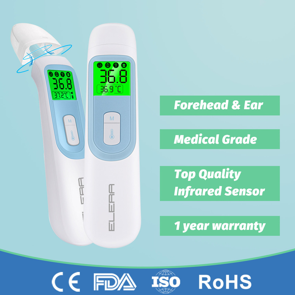 Baby Forehead Ear Infrared Thermometer Digital LCD Body Measurement Kids Adult Fever IR Children Non-Contact Termometro