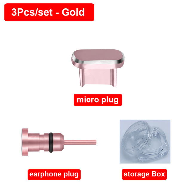 Metal Anti Dust Plug USB Type C Micro Charging Port Protector USB C 3.5mm Earphone Jack Sim Card For iPhone Redmi Samsung