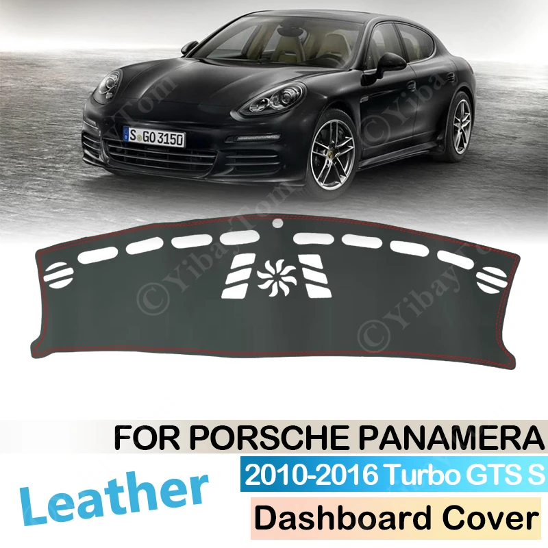 

Из искусственной кожи для Porsche Panamera 2010 - 2016 Turbo GTS S Противоскользящий коврик для приборной панели, защитный коврик для приборной панели 2015 2014