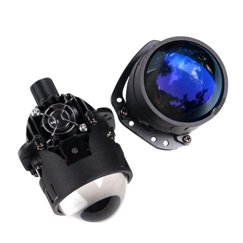 

New Product 2.5 " Inch Blue Film LED Bifocal Bi LED Projector Lens Headlamp Hi Lo Beam Light Integrated 40W 5500K Highlighting