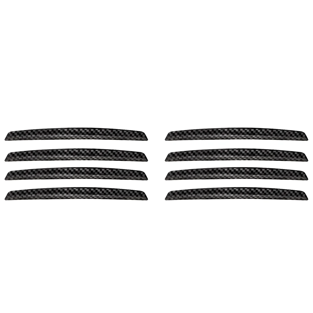 8 Pcs Bumper Strip Bumpers Anti Collision Stickers Pvc Rearview Mirror Protector 2 pcs carbon fiber anti collision bumper sticker car rearview mirror anti rubbing bands protector for audi a3 a4 a5 a6 s4 s5 s6