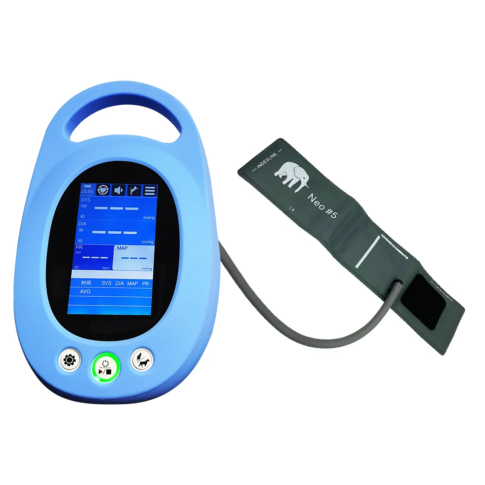 Electronic Sphygmomanometer Handheld Pet Blood Pressure Monitor 4.3 Inch IPS Tou