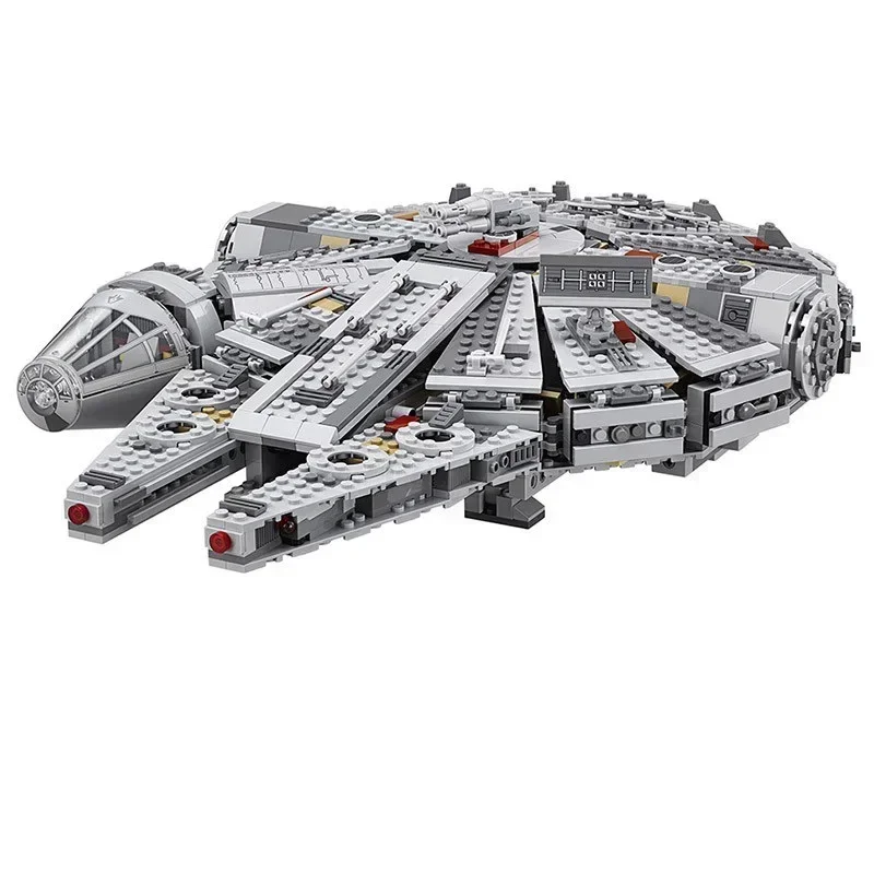 New 1381 Pcs Space Millennium War Ship Spacecraft Set Falcon Alien MINI 75105 Figure Model Building Blocks Bricks Toy Kids Gift 3