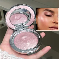 Crème surligneuse monochrome, scintillante pour le visage et les yeux, texture de purée de pommes de terre nacrées, longue durée, anti-taches, contour, création d'effet 3D, crème rouge pour le visage et les yeux 2