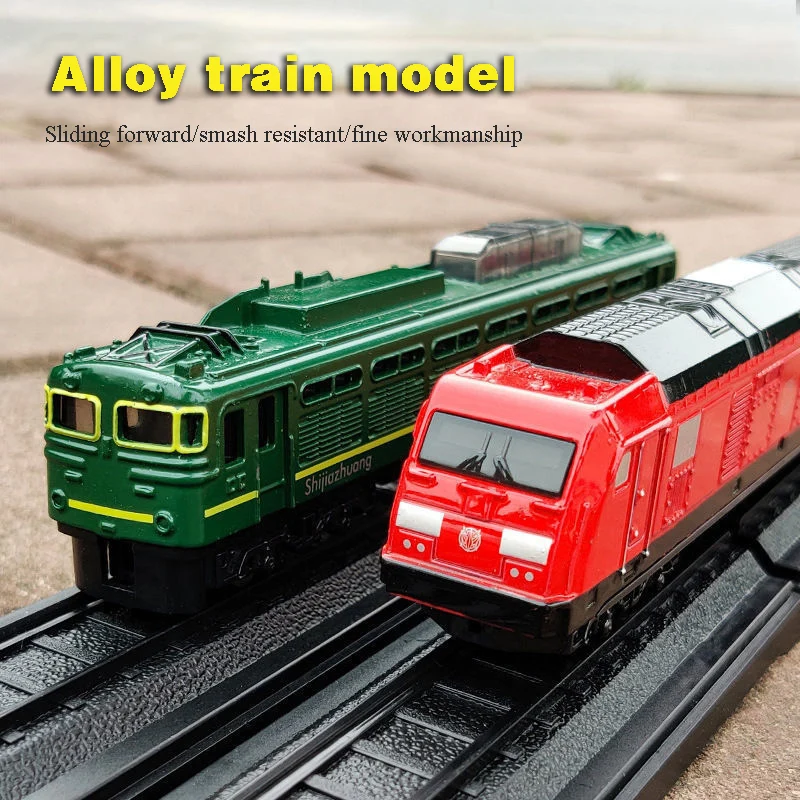 Alloy Train Model Simulation Retro Train Metal Diecast High-speed Rail Subway Car Model Toys For Boys