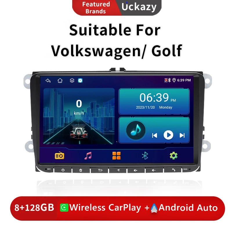 

Android 13 Car radio Player For Volkswagen Amarok Golf 5 6 Polo Passat B6 B7 CC T5 Skoda Jetta Seat GPS Audio Wireless Carplay