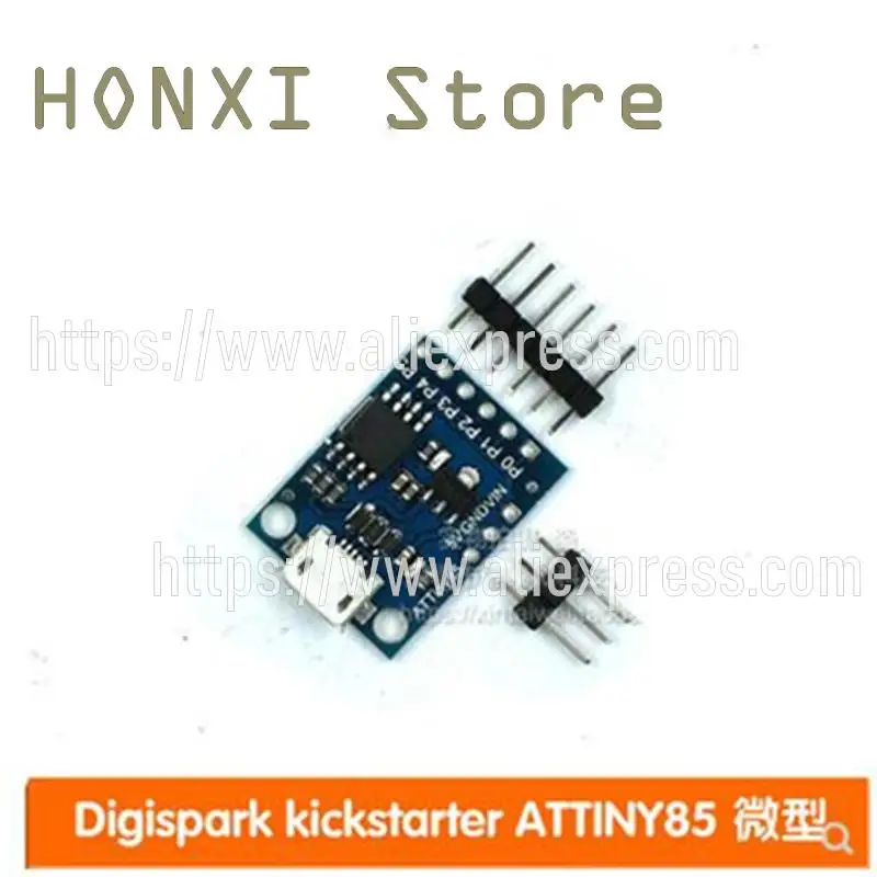 Плата разработки Digispark kickstarter ATTINY85 mini usb, совместимая с UNO R3, 1 шт. a148 digispark kickstarter attiny85 module mini usb development board module accessories