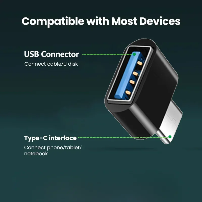 รูปสินค้า ประเภท C ถึงอะแดปเตอร์ USB A 3.0 USB-C OTG Data Connector สําหรับ Samsung Huawei Xiaomi โทรศัพท์มือถือ Compute MacBook Pro iPad Mini Notebook