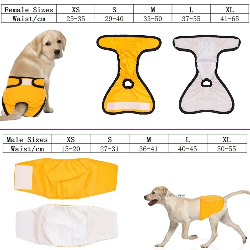Reusable Sanitary Panties Washable Pet Diapers For Small Medium Female Dogs Male Cat Menstruation