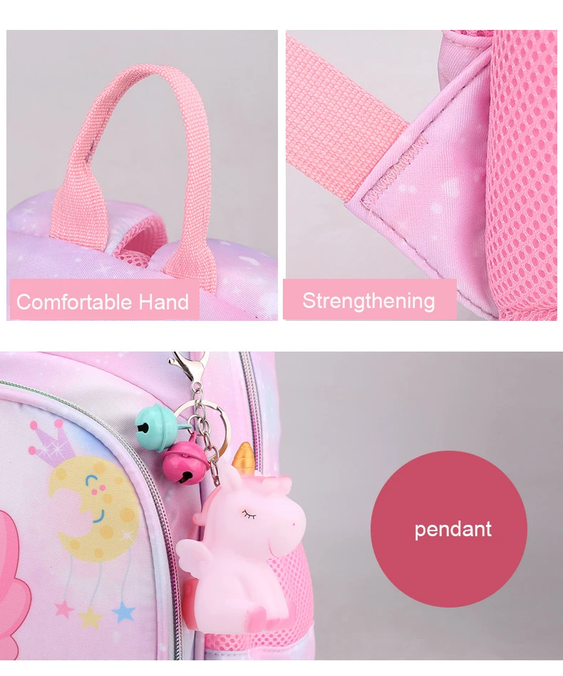 Nuovo zaino unicorno per ragazze cartone animato rosa principessa borse da  scuola bambini cartelle scuola materna Bookbag Mochila Infantil Escolar -  AliExpress