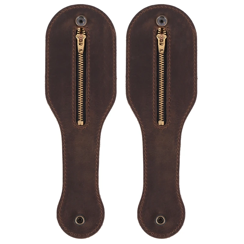 

2 шт., Многофункциональная Кожаная ракетка для мужчин и женщин, с карманом для монет