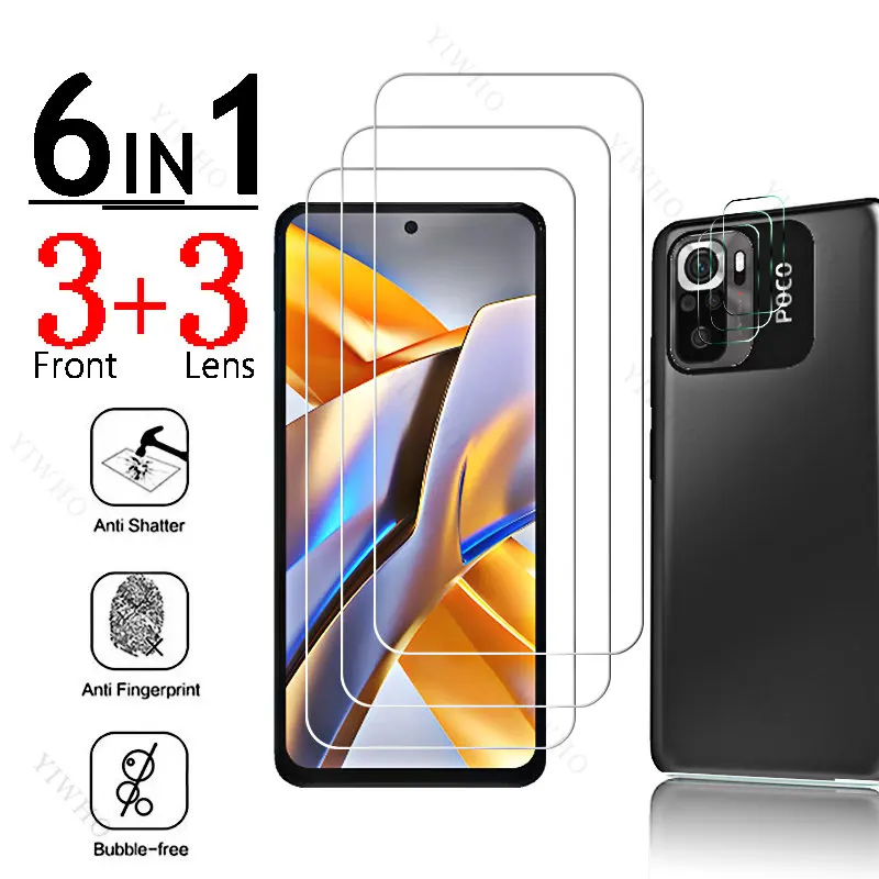 Vetro A Copertura Totale Per Xiaomi Poco M5S Sblocco Delle Impronte Digitali Per Xiaomi M 5 S M5 5 S M4 Pro 5G M4 M3 M 3 Proteggi Schermo Obiettivo De