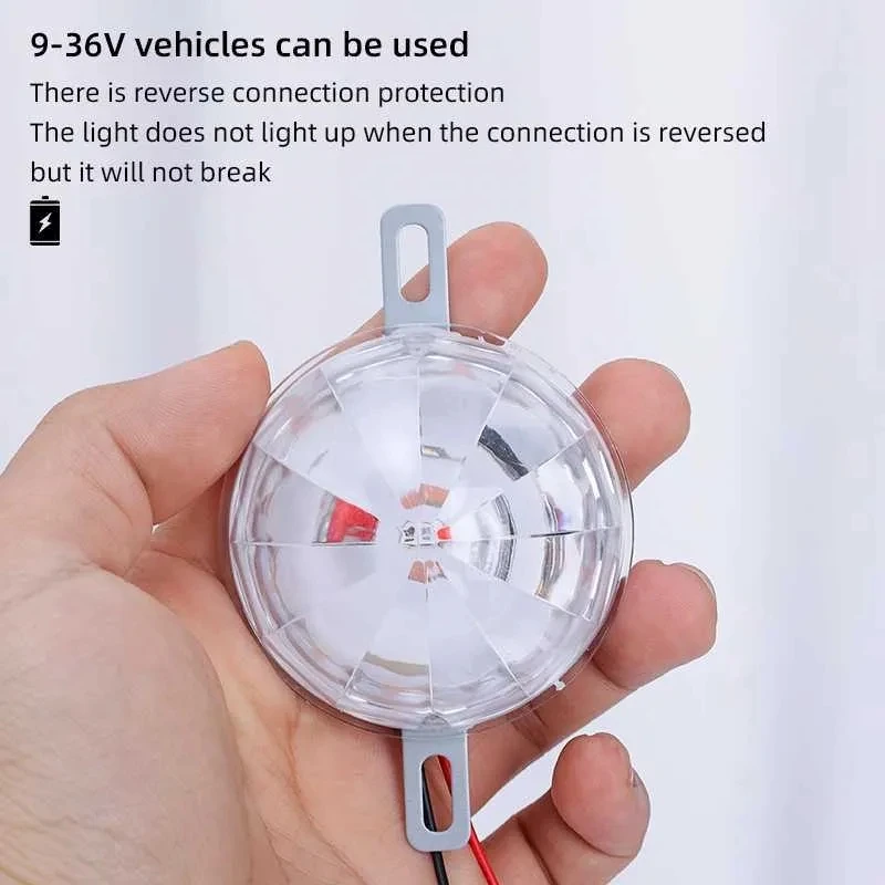 Warning Light Laser Anti-fog Rearend 18 Colorful Bulb Car Truck Motorcycle Chassis Light Safety Night Brake Taillight Lights