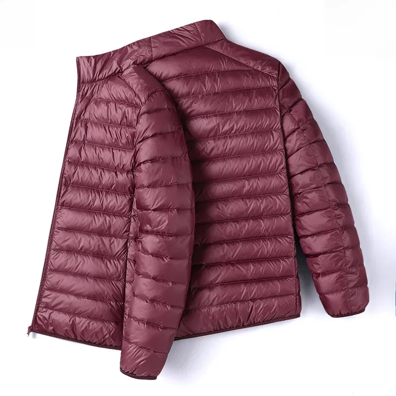 Wine Red [stand collar cotton-padded coat]]