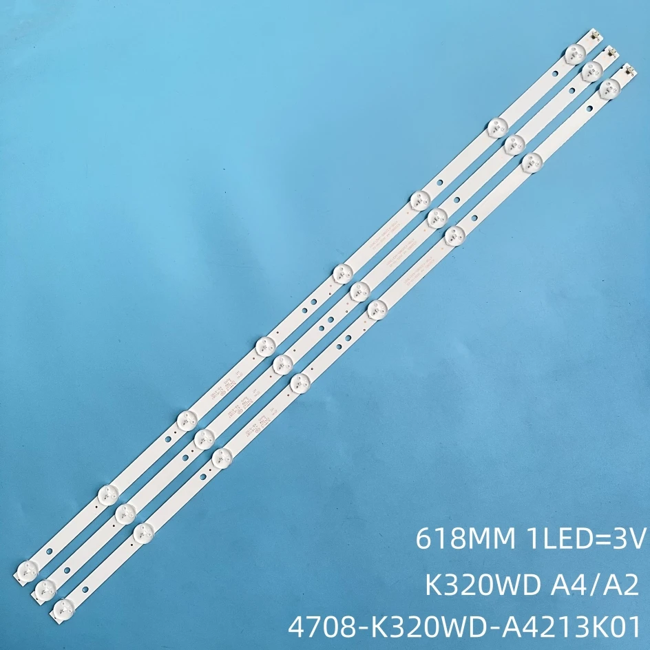 TV Lamps LED Backlight Strips For Telefunken TF-LED32S35T2 HD TV Bars Kit LED Bands 4708-K320WD-A4213K01 KB-6160 K320WD Rulers