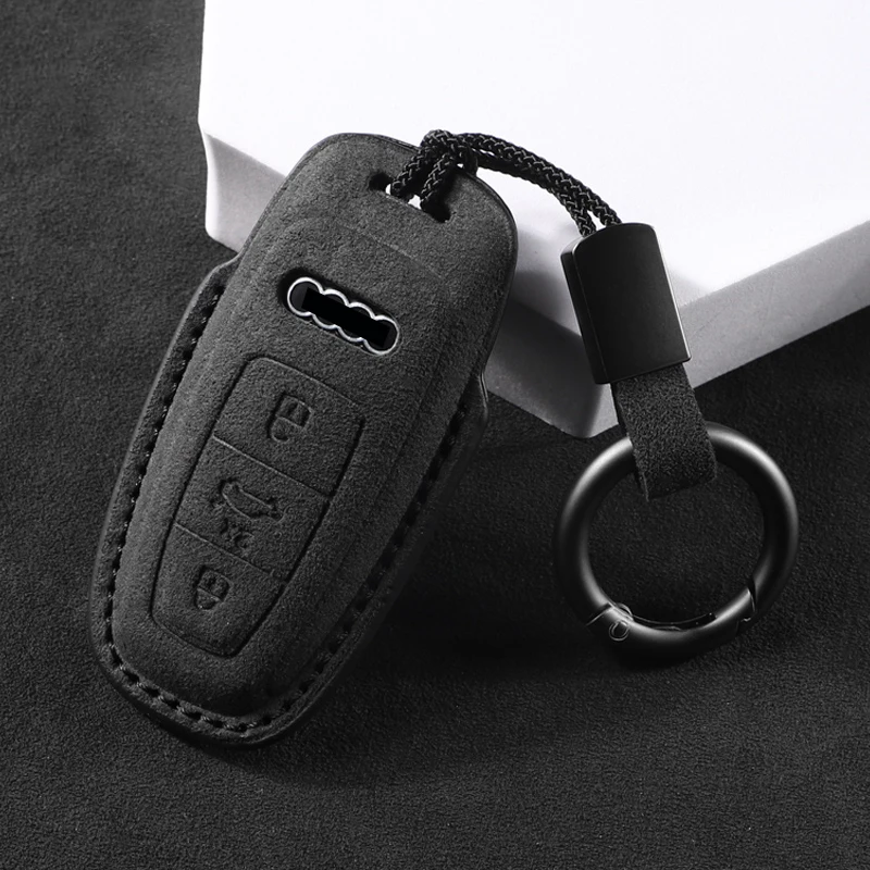 Premium Leather Car Key Case - Stylish & Durable Protection