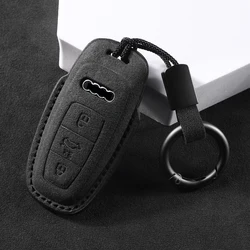 Premium Leather Car Key Case - Stylish & Durable Protection (C)
