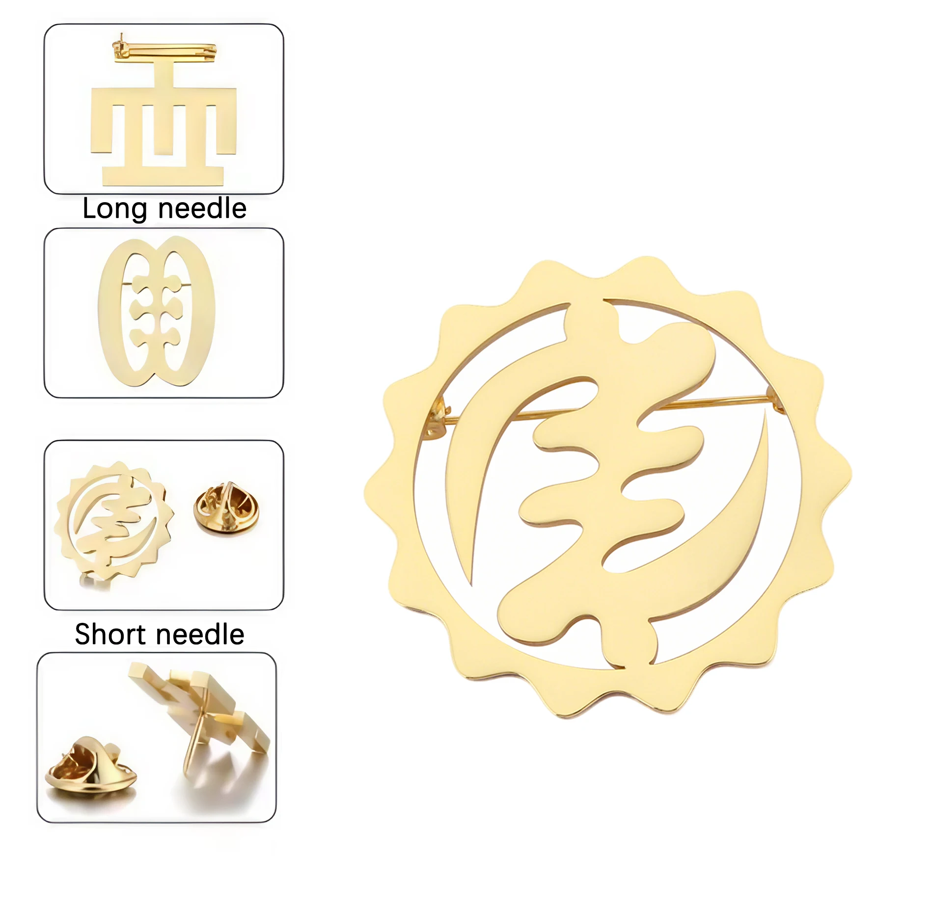 Insigne épingle Femme - Cercle France - Email - Fabrication Française