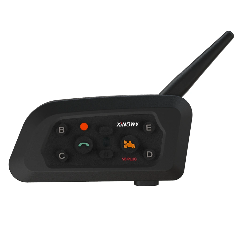 Xinowy v6 plus motorrad helm bluetooth headset intercom 1200m sprechanlage kommunikator wasserdicht 6 fahrer – Detail 2
