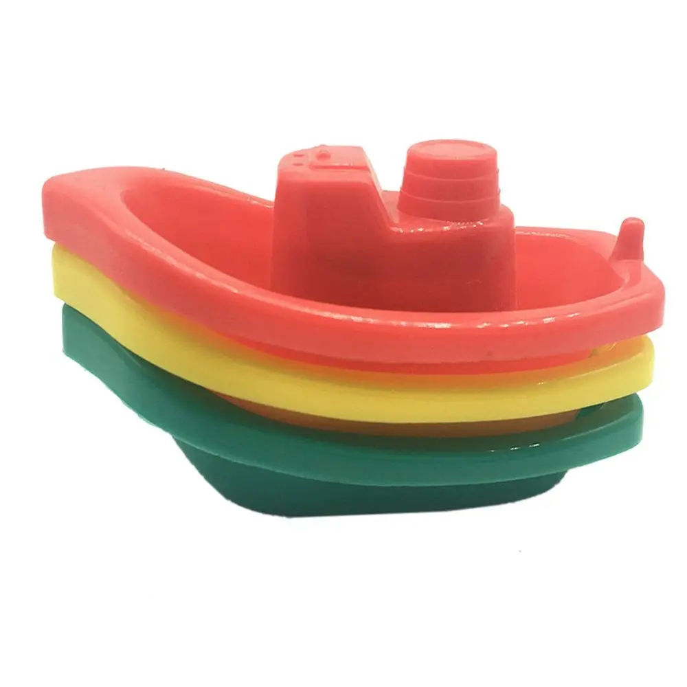 4pcs Boat Bathtub Swimming Water Play Toy Floating Ship Bathroom Educational Toy for Shower 2