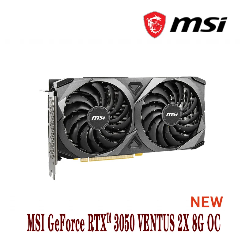 MSI GeForce RTX™ 3050 VENTUS 2X 8G OC Support AMD Intel Desktop CPU LHR NEW