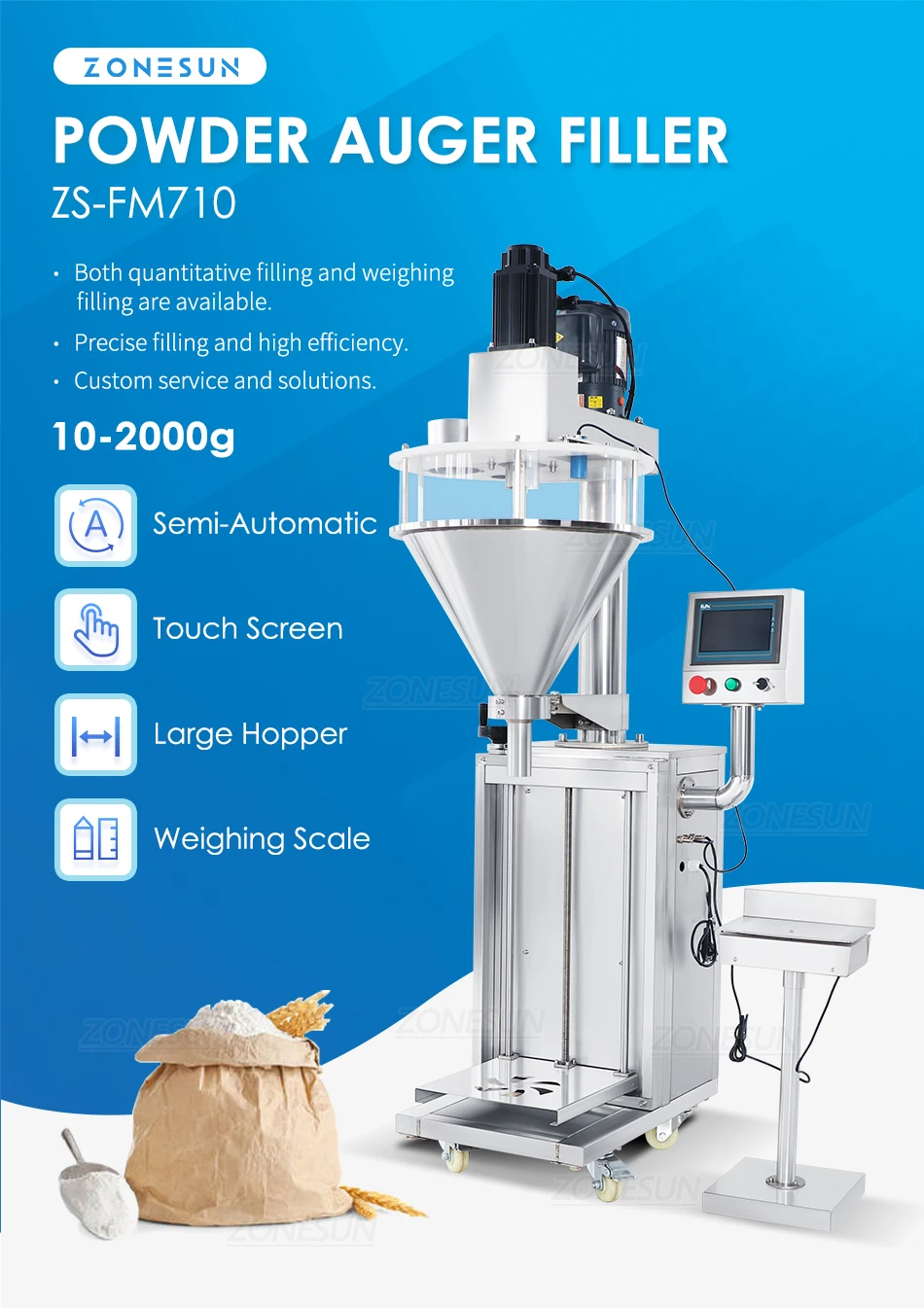 zonesun powder filling machine