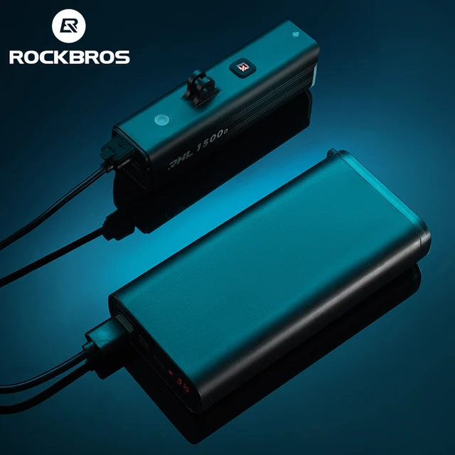 ROCKBROS Bike Light 1500LM/1000LM Aluminum Alloy Type-C Charging Smart Front Lights Hanging Version LED Lamp Cycling Headlights 4