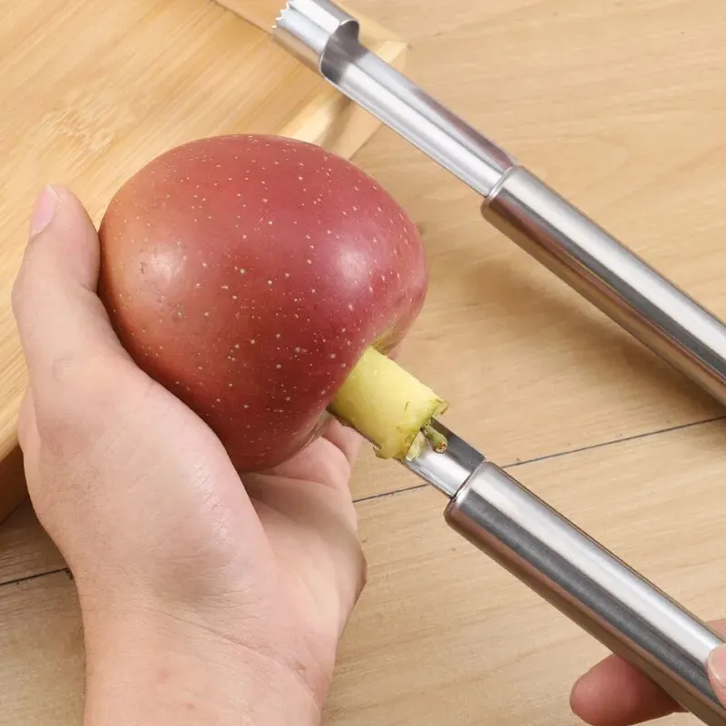 Stainless Steel Apple Corer Home Vegetable Tool Apples Pear Seed Remover Cutter Kitchen Gadgets Red Dates Corers Twist Fruit Core Remove Pit