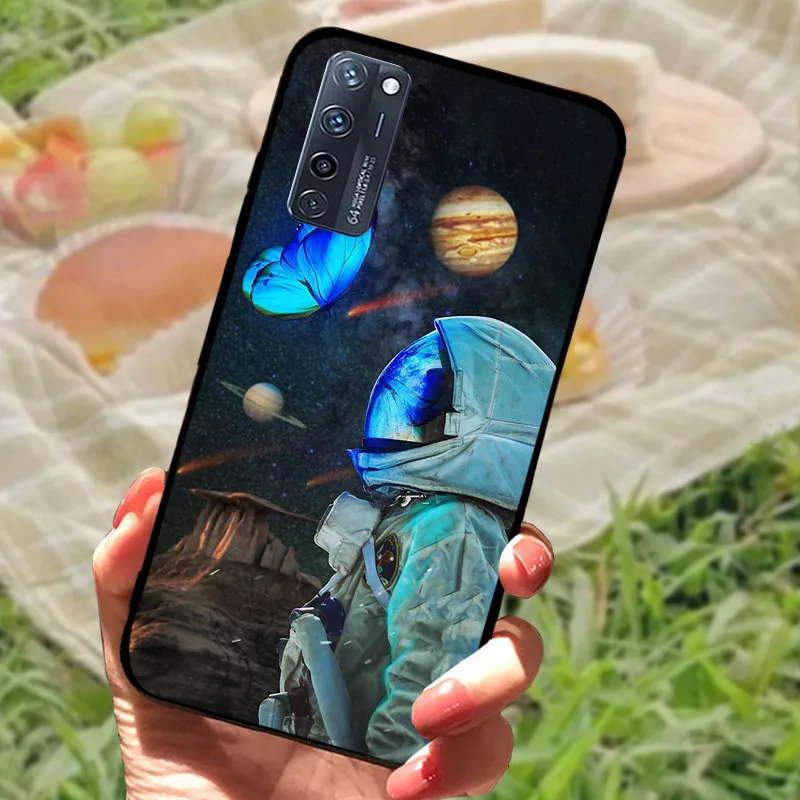 Enhanced Silicone Soft Marble Black Bumper Protective Case Cover