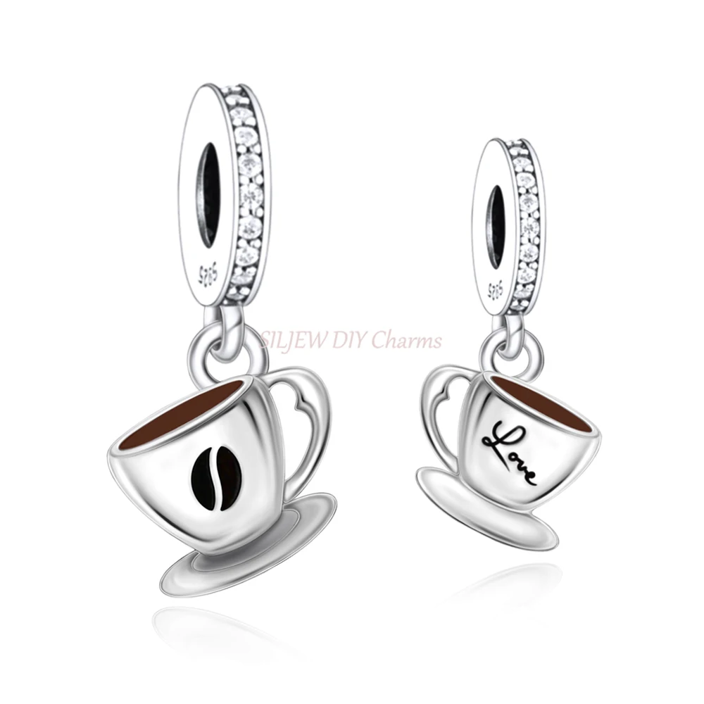 

Подвеска-шарм Женская в виде кофейной чашки, с браслетом Pandora