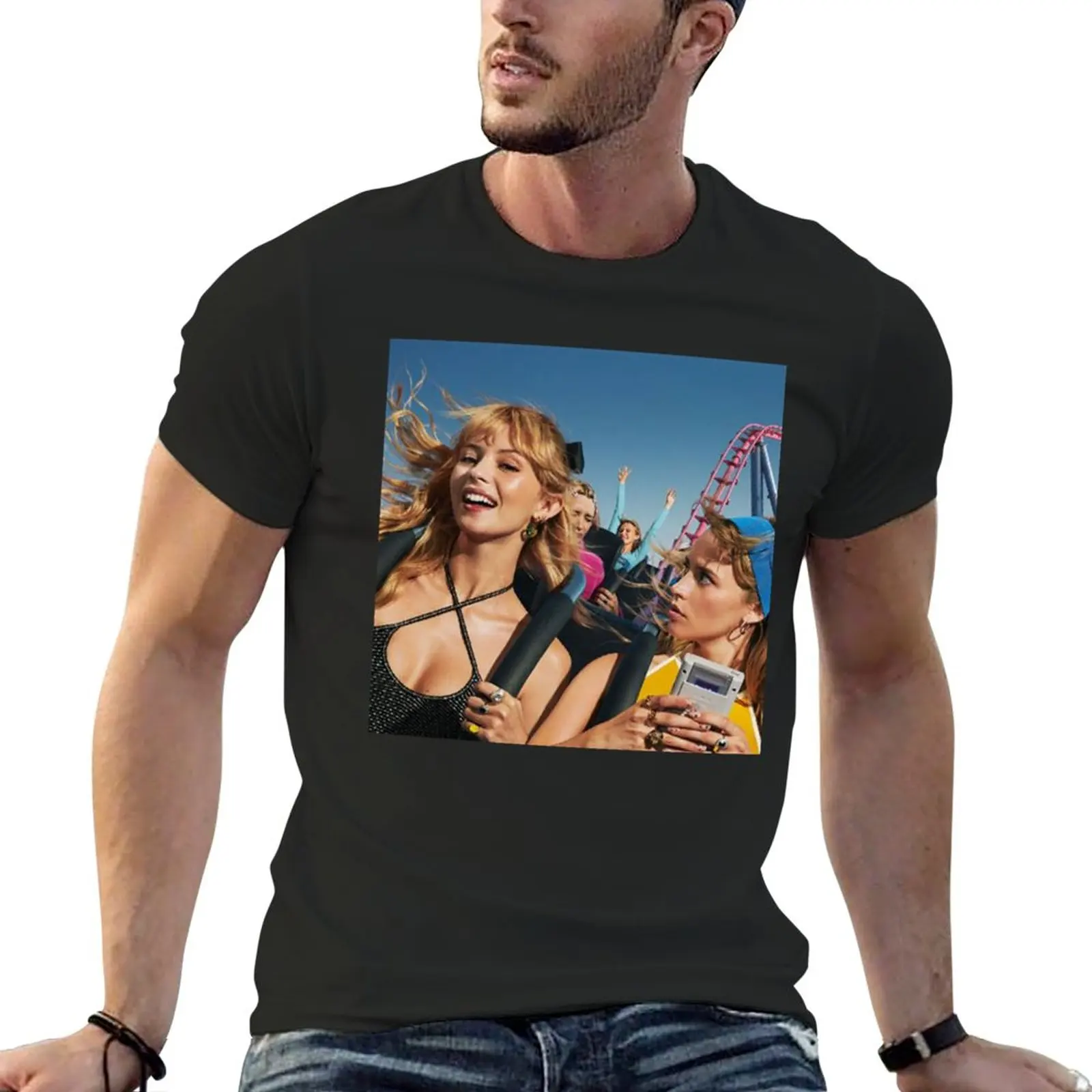 

New Angèle nonante cinq T-Shirt Short t-shirt Tee shirt anime funny t shirts mens graphic t-shirts hip hop