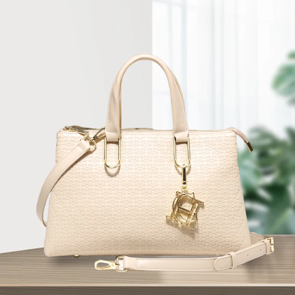 CHILIN CH HENA Ladies' shoulder crossbody bag New Fashionable Handbag Solid color letter printed PU shoulder bag
