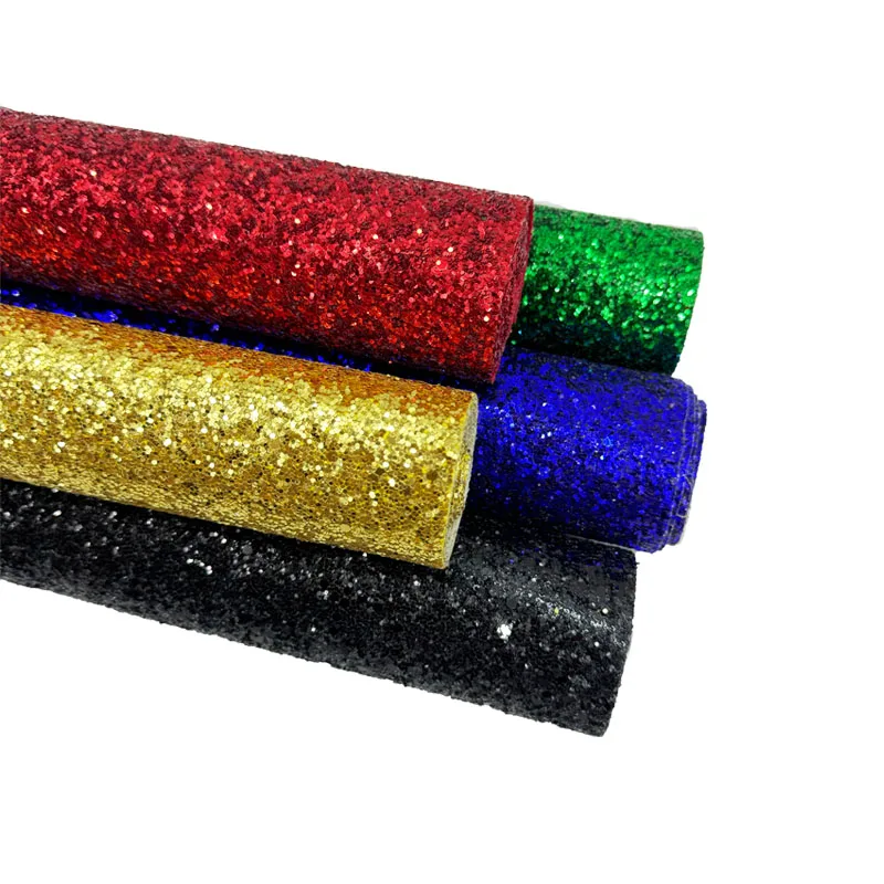 30*135cm Glitter Leather Sheets For Decoration DIY Handmade Bows