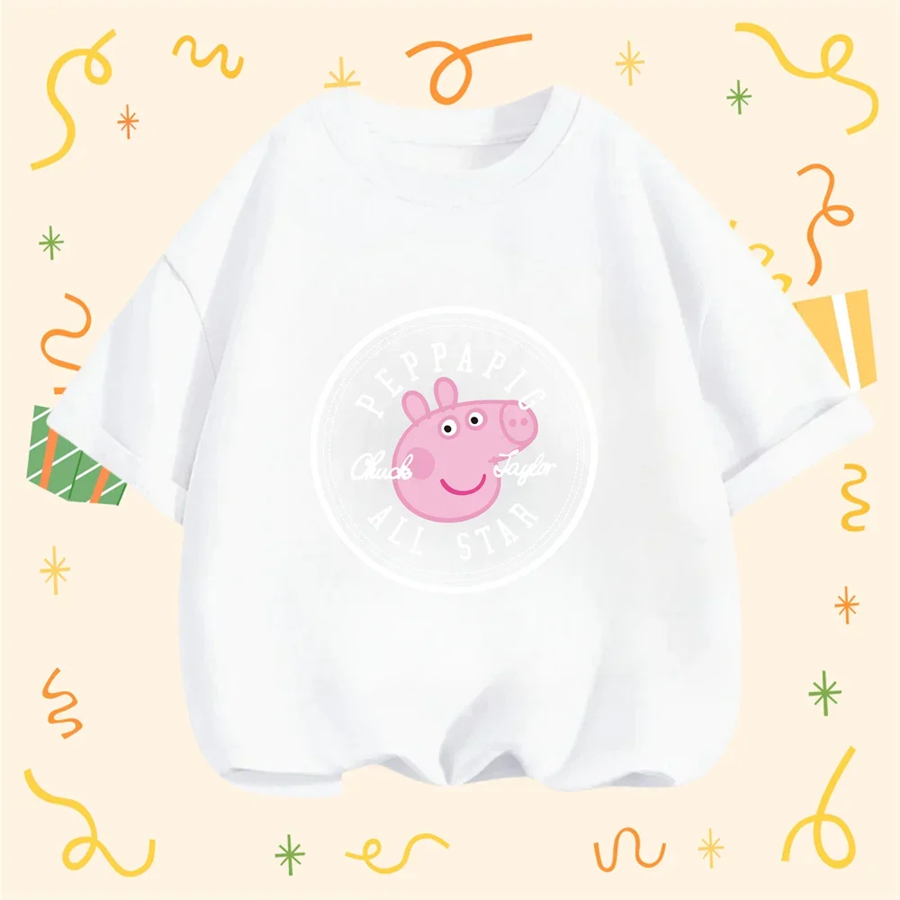 Peppa Pig Wubbox Kids T-Shirt Printed Graphic Anime T-shirts Kawaii Short Sleeve Tshirt Fashion Boys/girls Tee-shirt 3