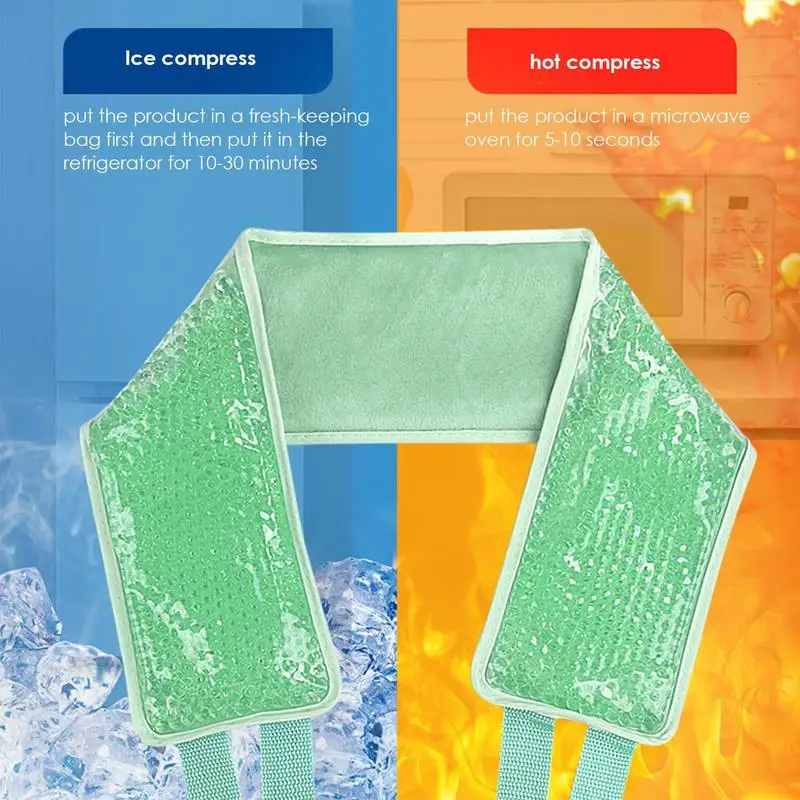 

Cooling Neck Collar Reusable Outdoor Sports Cooling Hanging Collar Ice Pack For Hot Weather Summer Neck Wrap