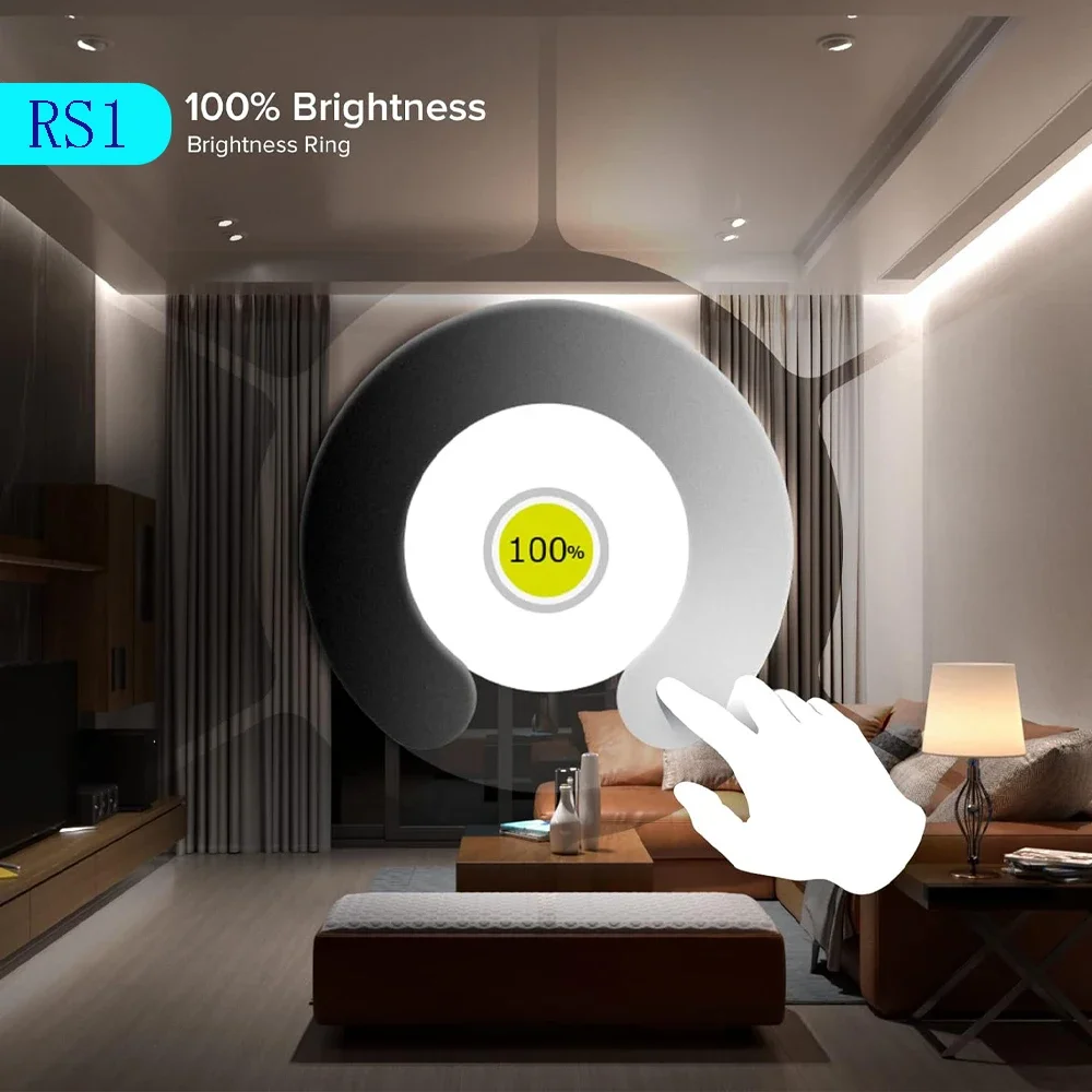 Advanced Touch Wheel RF Remote Controller and LED Dimmer Kit, Multi-Zone Lighting Control