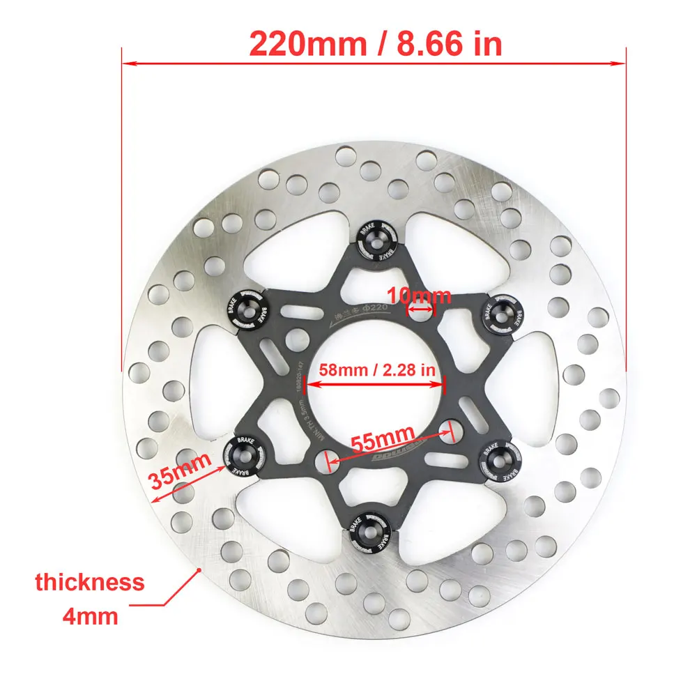 TWPO ディスク2枚 220mm 70mm 3穴