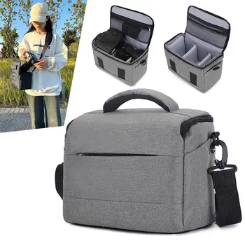 Borsa DSLR Borse Borsa a tracolla in nylon Custodia per fotocamera Fotografo portatile per borsa a tracolla per attrezzatura Sony Nikon Canon Panasonic